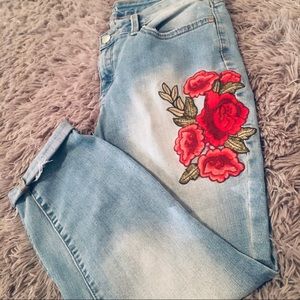 Blue Jeans w/Roses